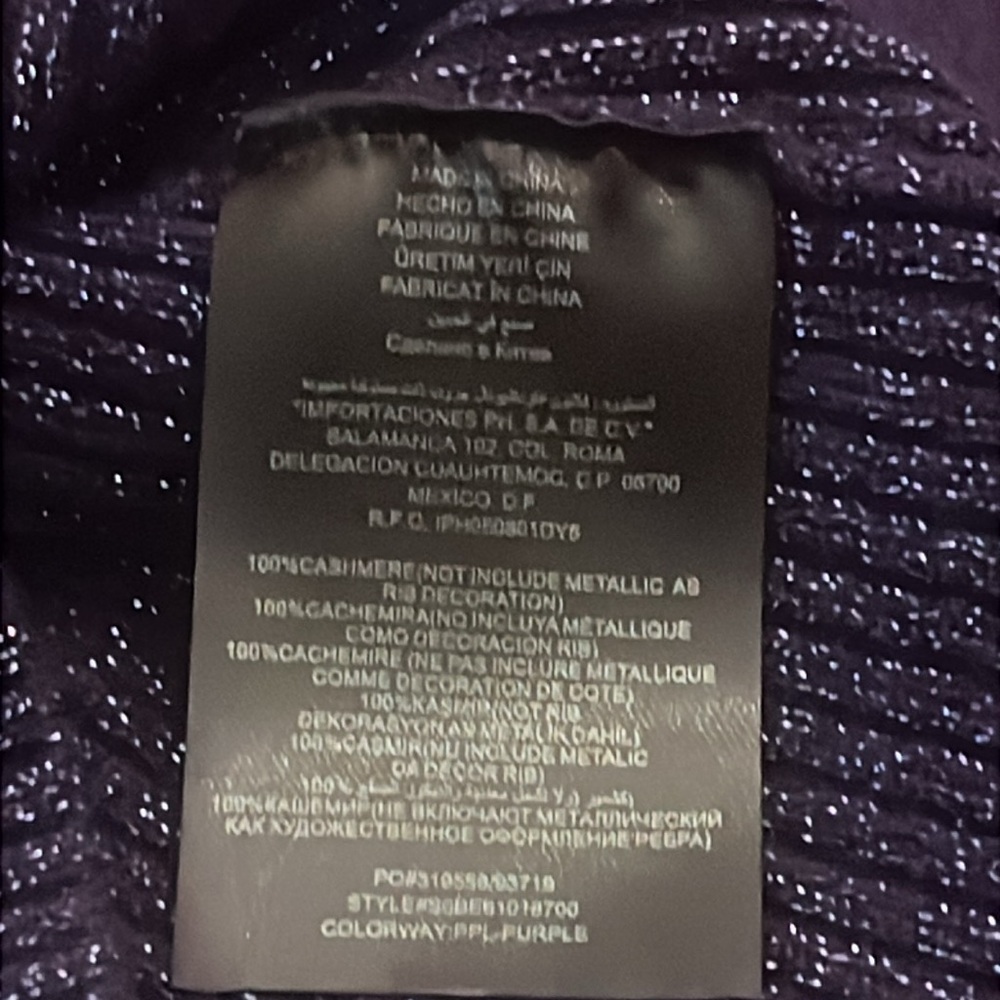 Bebe Purple Cashmere Sweater - Picture 12 of 14